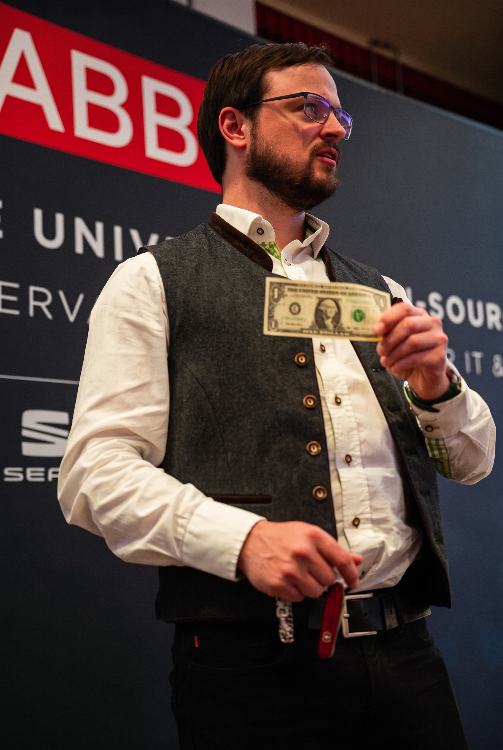 Jochen Weschta auf der Bühne